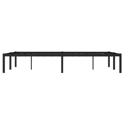 Metal Bed Frame without Mattress Black 120x190cm