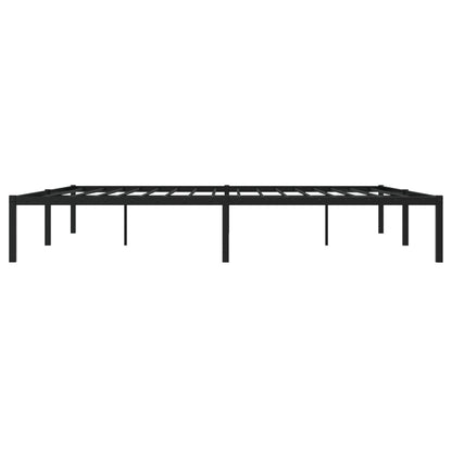 Metal Bed Frame without Mattress Black 193x203cm