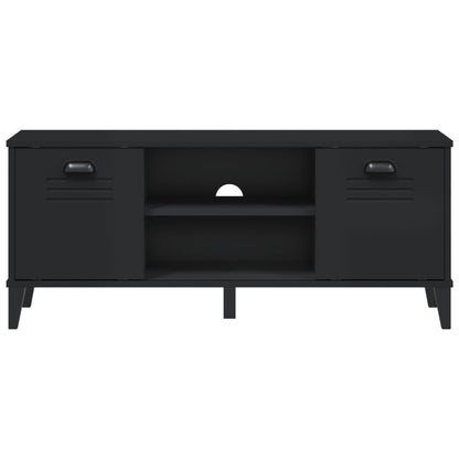 Shoe Bench VIKEN Black 106x35x45 cm Engineered Wood