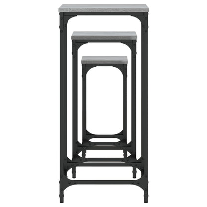 Nesting Side Tables 3 pcs Grey Sonoma Engineered Wood