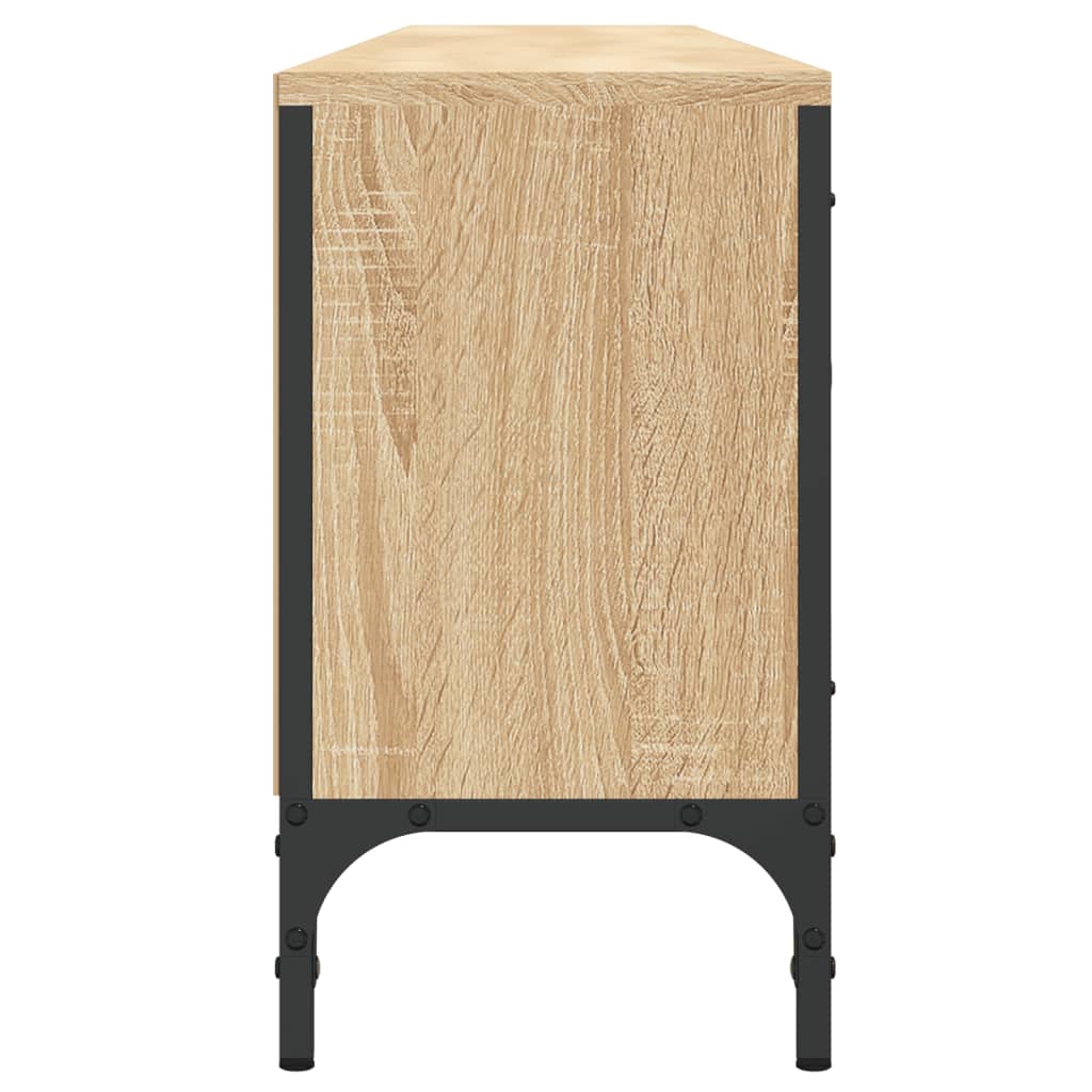 TV Cabinet with Drawer Sonoma Oak 200x25x44 cm Engineered Wood