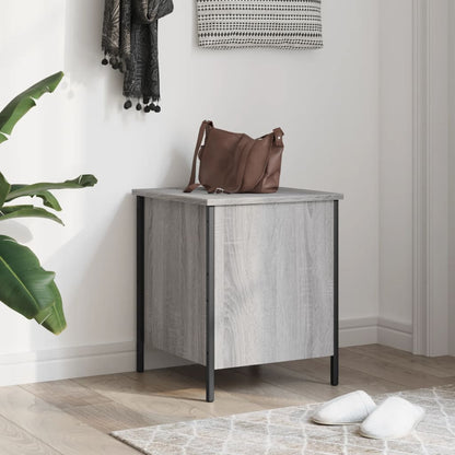Storage Bench Grey Sonoma 40x42.5x50 cm Engineered Wood