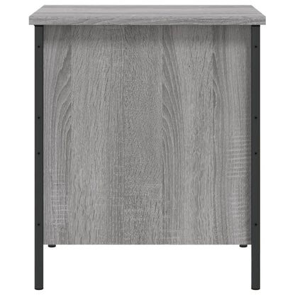 Storage Bench Grey Sonoma 40x42.5x50 cm Engineered Wood