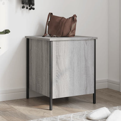 Storage Bench Grey Sonoma 40x42.5x50 cm Engineered Wood