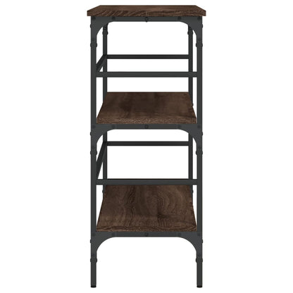 Console Table Brown Oak 100x32x75 cm Engineered Wood