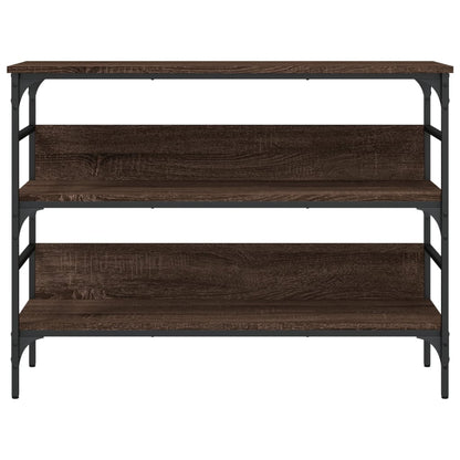 Console Table Brown Oak 100x32x75 cm Engineered Wood