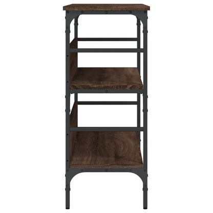 Console Table Brown Oak 100x32x75 cm Engineered Wood