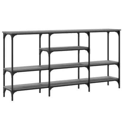 Console Table Grey Sonoma 160x29x80 cm Engineered Wood
