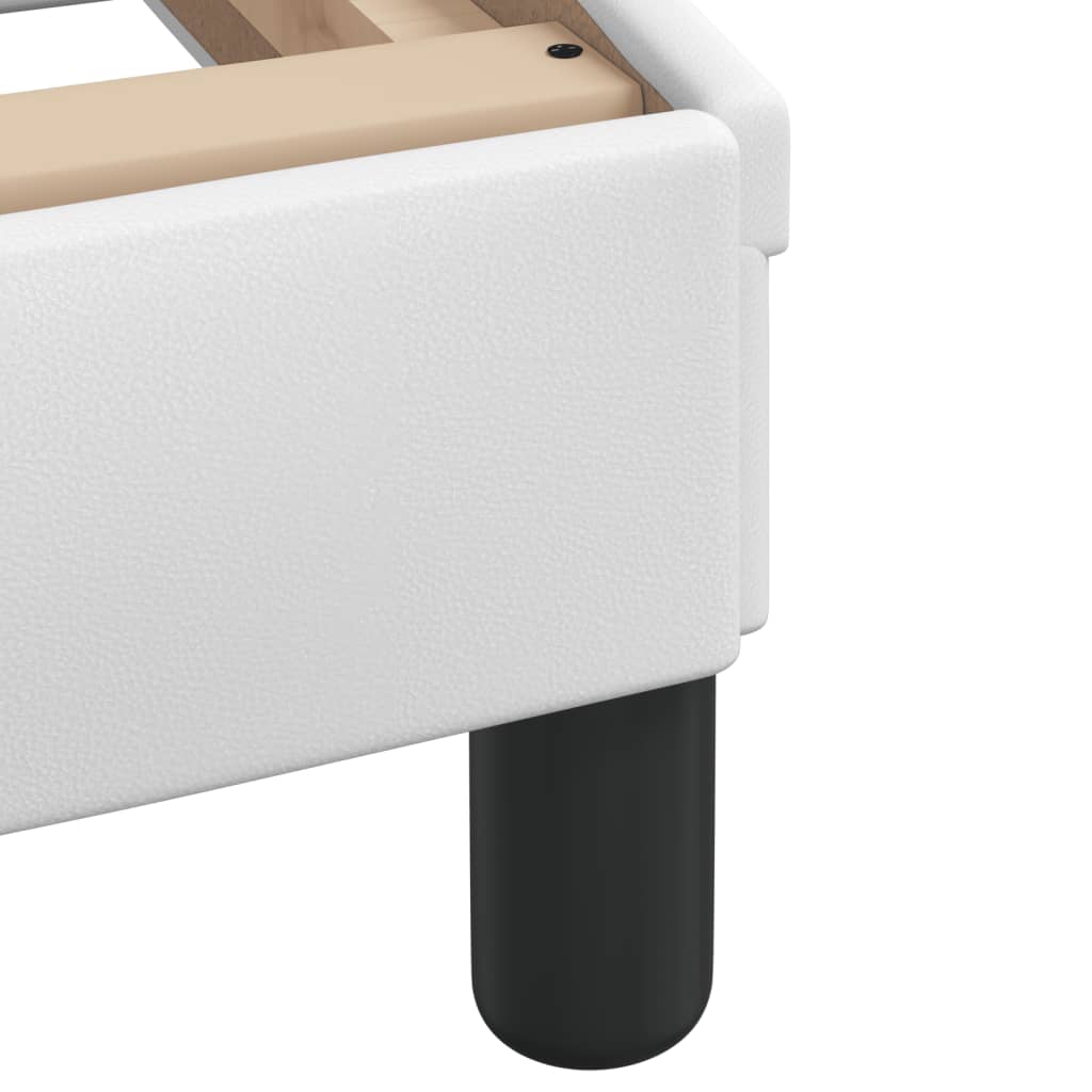 Bed Frame without Mattress "Zadar" White 80x200 cm Faux Leather