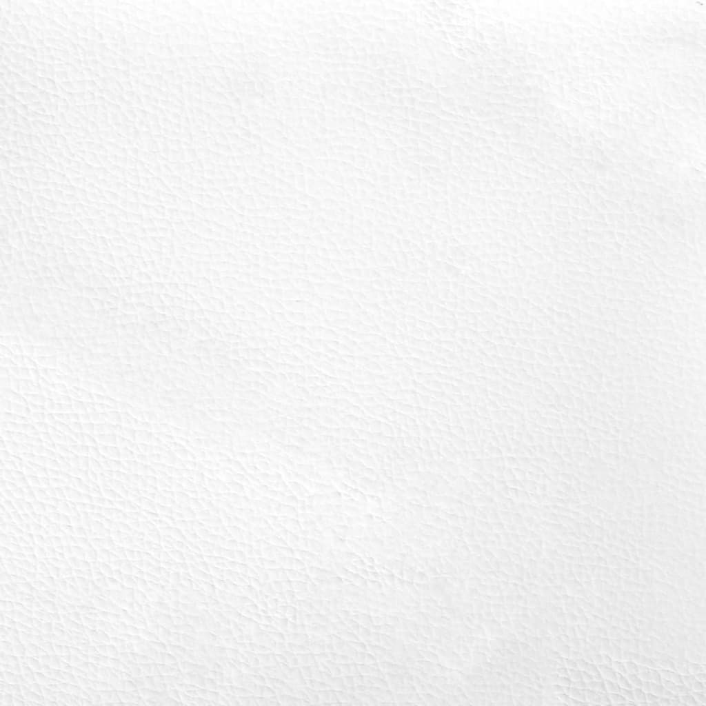 Bed Frame without Mattress "Zadar" White and Black 80x200 cm Faux Leather