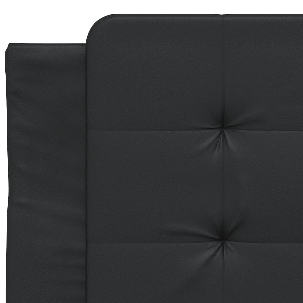 Bed Frame without Mattress "Zadar" Black 90x200 cm Faux Leather