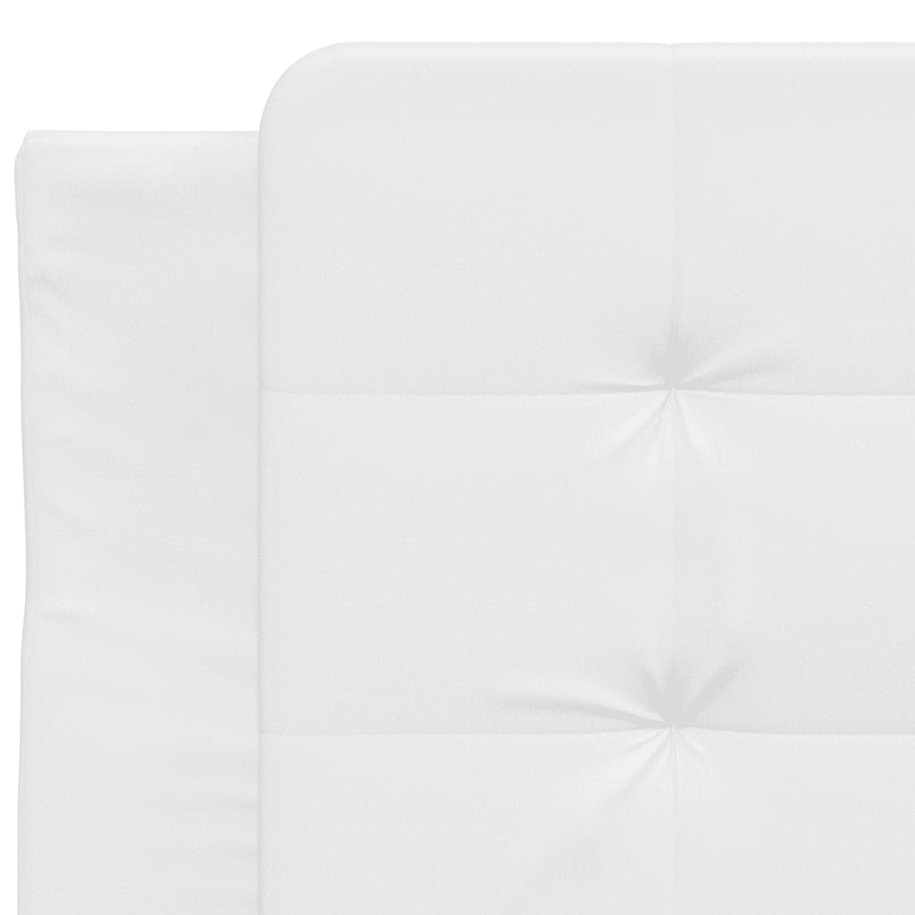 Bed Frame without Mattress "Zadar" White 90x200 cm Faux Leather