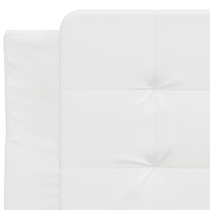 Bed Frame without Mattress "Zadar" White 90x200 cm Faux Leather