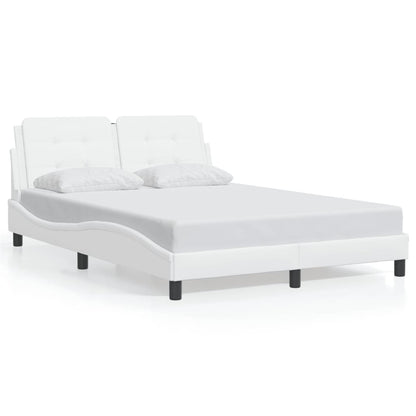Bed Frame without Mattress "Zadar" White 120x200 cm Faux Leather