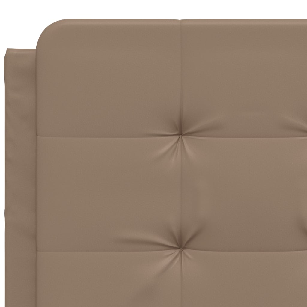 Bed Frame without Mattress "Zadar" Cappuccino 120x200 cm Faux Leather