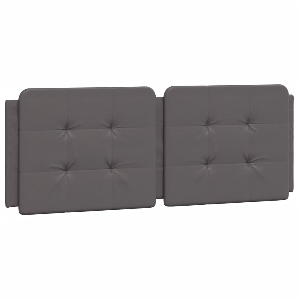 Bed Frame without Mattress "Zadar" Grey 140x190 cm Faux Leather