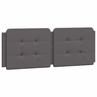 Bed Frame without Mattress "Zadar" Grey 140x190 cm Faux Leather