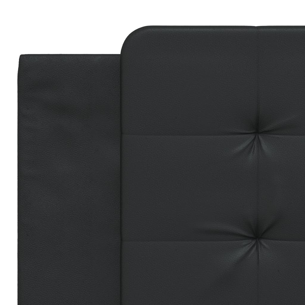 Bed Frame without Mattress "Zadar" Black 180x200 cm Super King Faux Leather