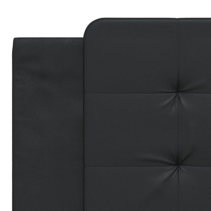 Bed Frame without Mattress "Zadar" Black 180x200 cm Super King Faux Leather