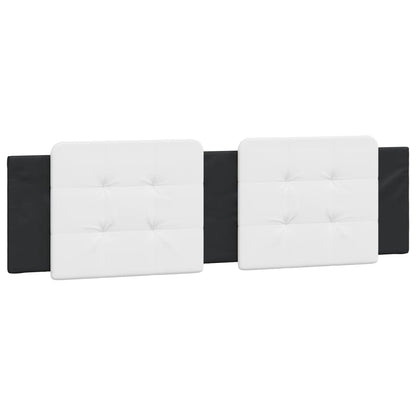 Bed Frame without Mattress "Zadar" Black and White 180x200 cm Super King Faux Leather
