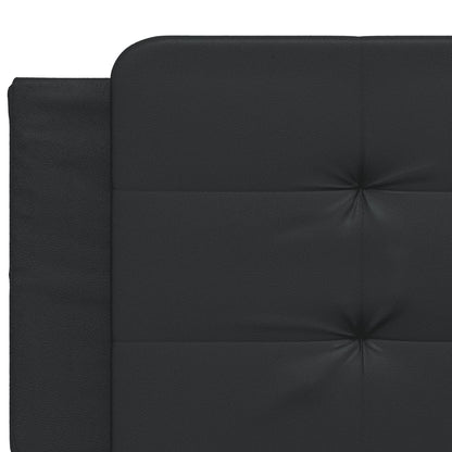 Bed Frame without Mattress "Zadar" Black 200x200 cm Faux Leather