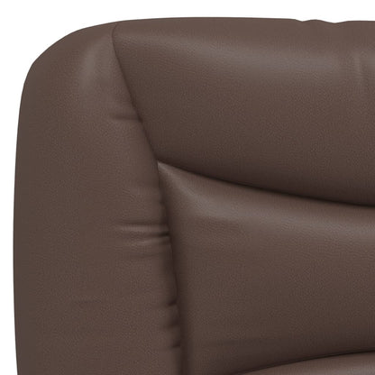 Bed Frame with LED without Mattress "Hvar" Brown 120x200 cm