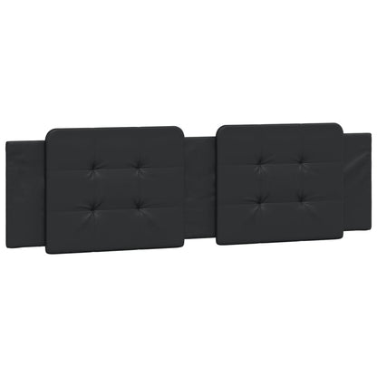 Bed Frame with LED without Mattress "Zadar" Black 180x200 cm