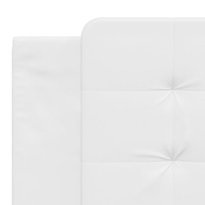 Bed Frame with LED without Mattress "Zadar" White 180x200 cm