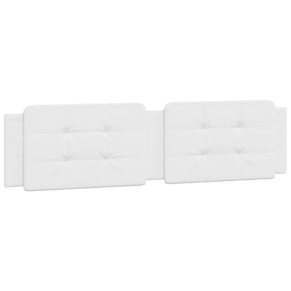 Bed Frame with LED without Mattress "Zadar" White 200x200 cm