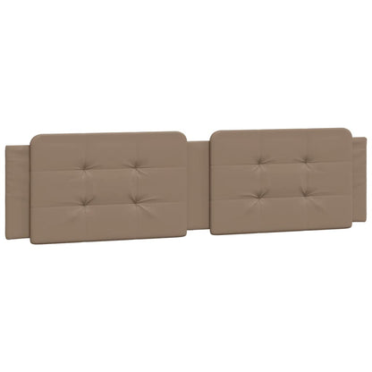 Bed Frame with LED without Mattress "Zadar" Cappuccino 200x200 cm