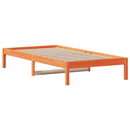 Day Bed without Mattress Wax Brown 90x200 cm Solid Wood Pine