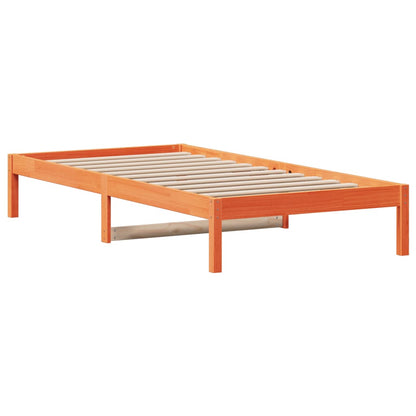 Day Bed without Mattress Wax Brown 90x190 cm Single Solid Wood Pine