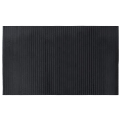 Rug Rectangular Black 60x100 cm Bamboo