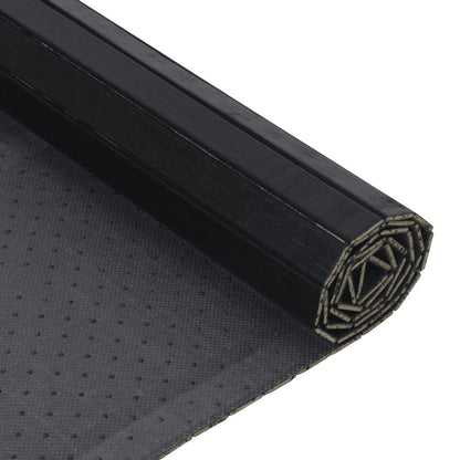 Rug Rectangular Black 60x100 cm Bamboo