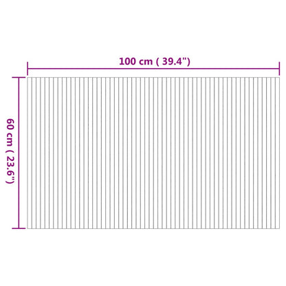 Rug Rectangular Nature 60x100 cm Bamboo