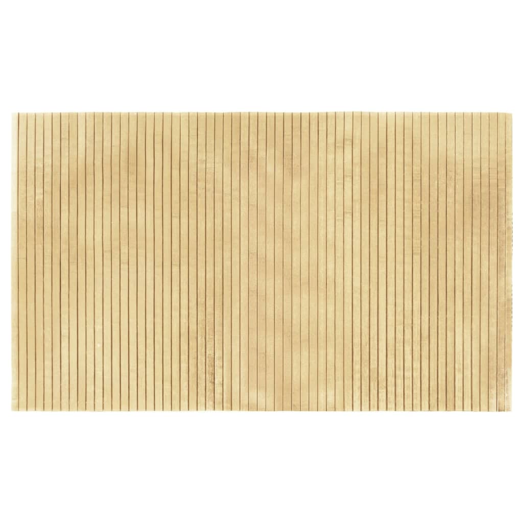 Rug Rectangular Light Nature 60x100 cm Bamboo