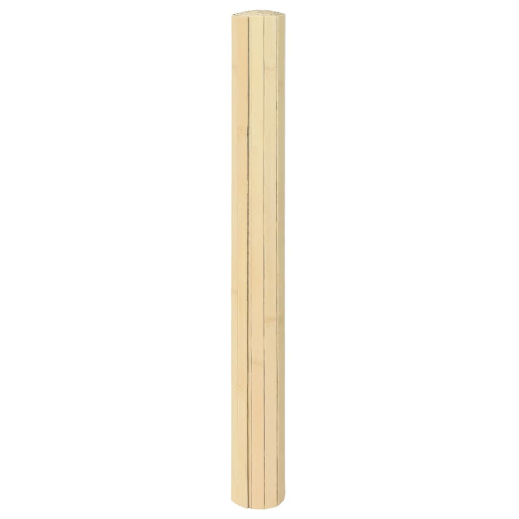 Rug Rectangular Light Nature 60x100 cm Bamboo