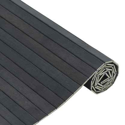 Rug Rectangular Grey 60x100 cm Bamboo