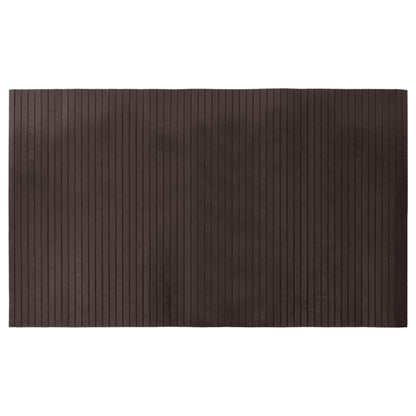 Rug Rectangular Dark Brown 60x100 cm Bamboo