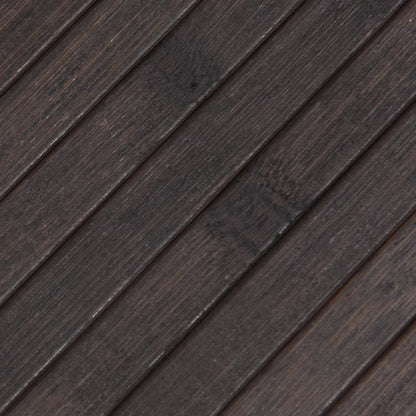 Rug Rectangular Dark Brown 60x100 cm Bamboo