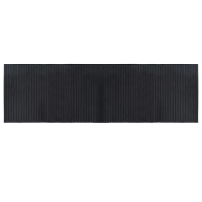 Rug Rectangular Black 60x200 cm Bamboo