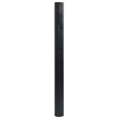 Rug Rectangular Black 60x200 cm Bamboo