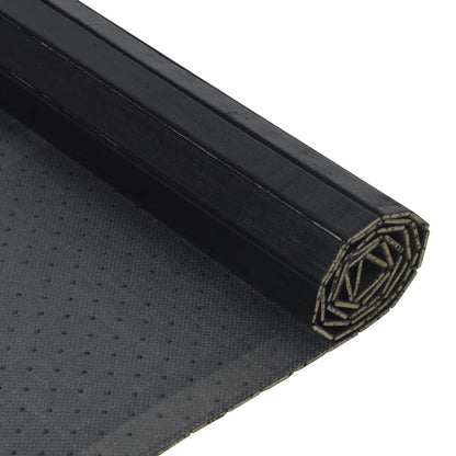 Rug Rectangular Black 60x200 cm Bamboo
