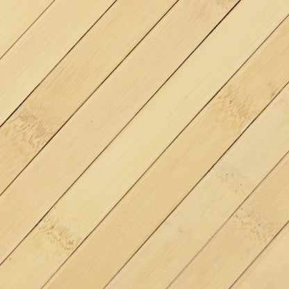 Rug Rectangular Light Nature 60x200 cm Bamboo