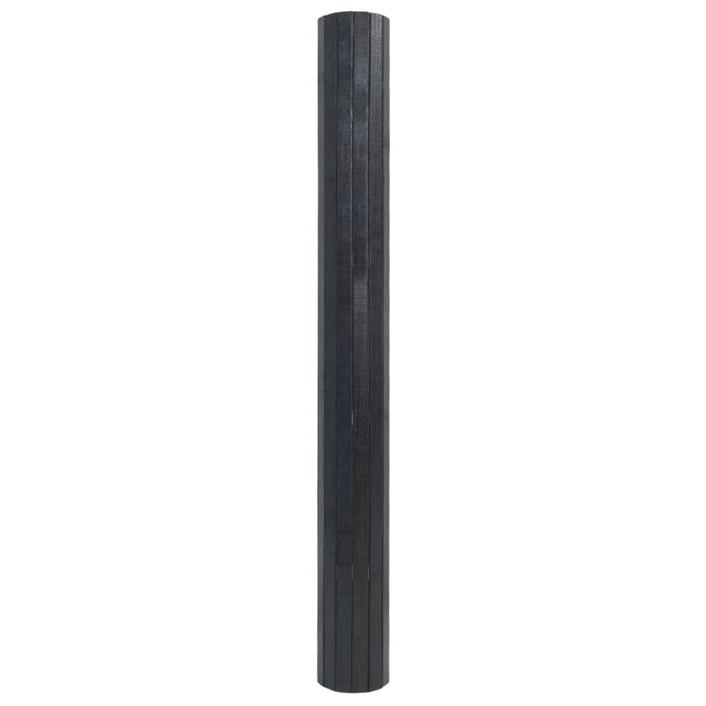 Rug Rectangular Grey 60x200 cm Bamboo