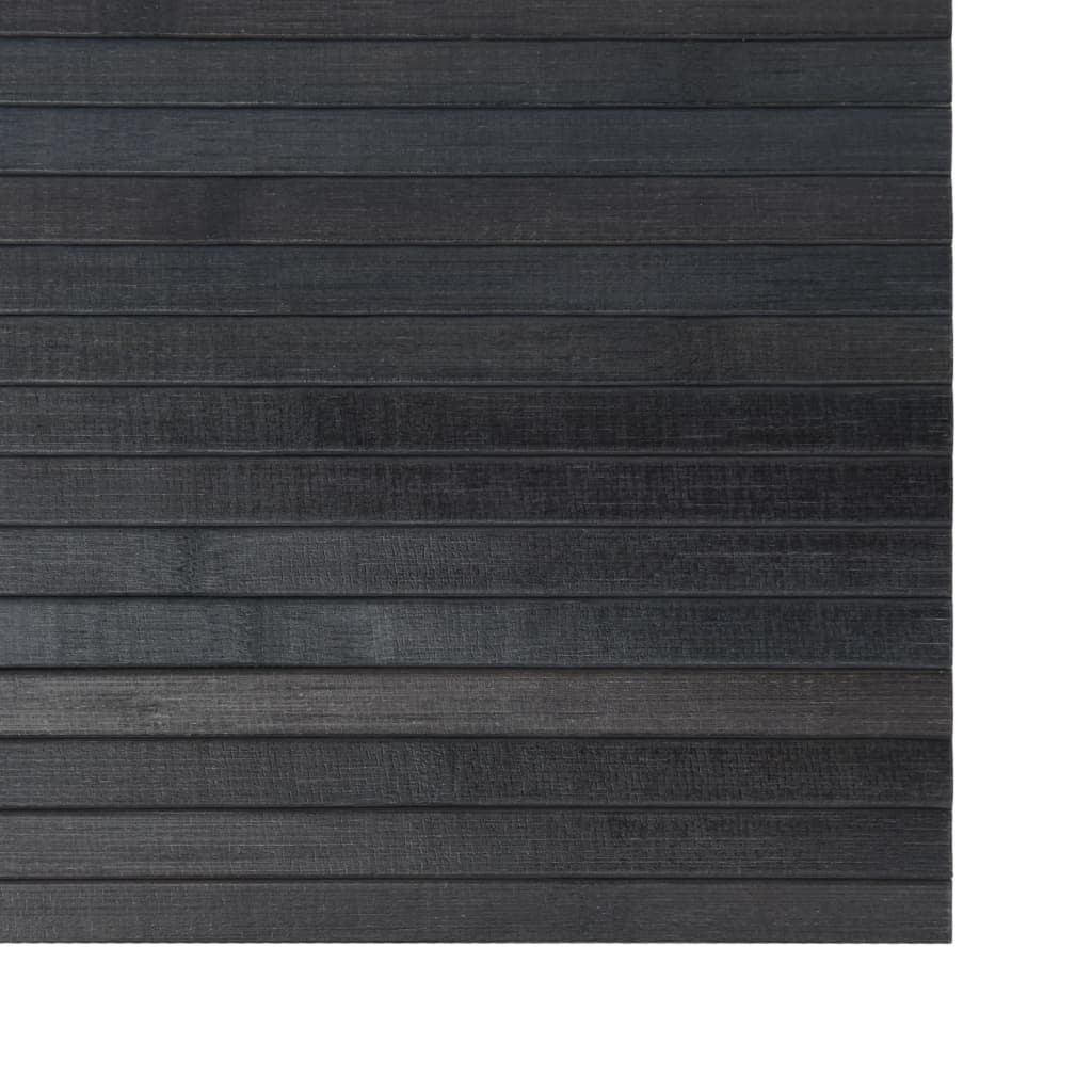 Rug Rectangular Grey 60x200 cm Bamboo