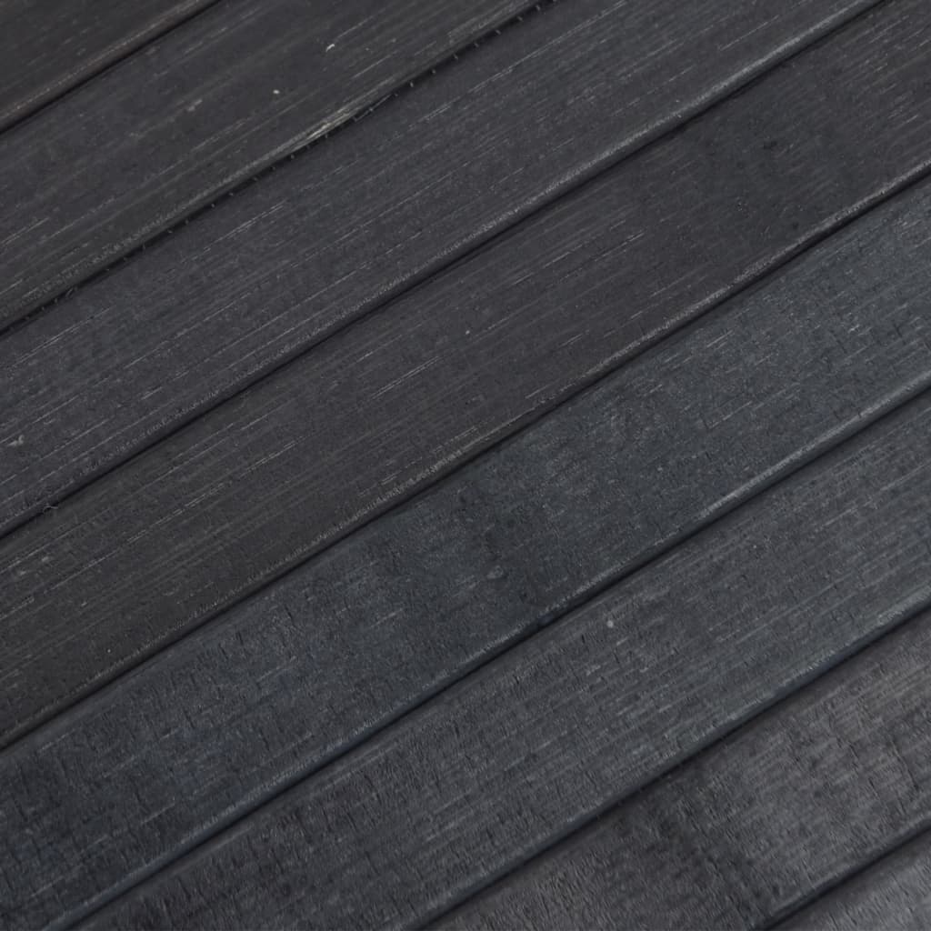 Rug Rectangular Grey 60x200 cm Bamboo