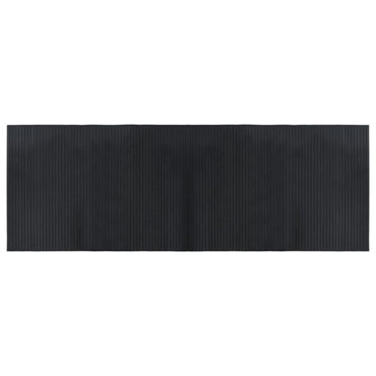 Rug Rectangular Black 70x200 cm Bamboo
