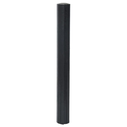 Rug Rectangular Black 70x200 cm Bamboo