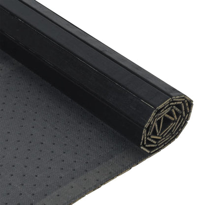 Rug Rectangular Black 70x200 cm Bamboo